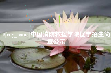 湘阴中国消防救援学院辽宁招生简章公示