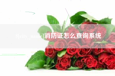 湘阴消防证怎么查询系统