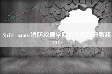 湘阴消防救援学院招生录取分数线2019