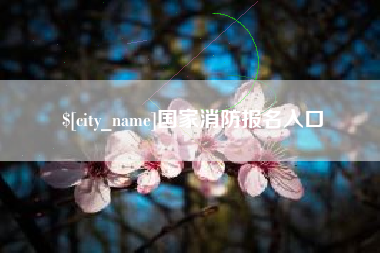 湘阴国家消防报名入口