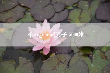 湘阴男子 5000米