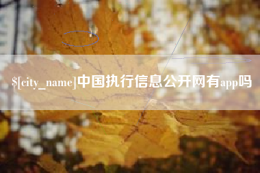 湘阴中国执行信息公开网有app吗