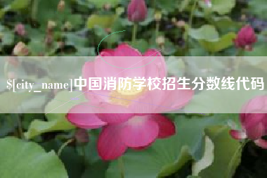 湘阴中国消防学校招生分数线代码