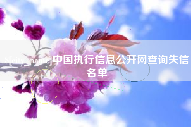 湘阴中国执行信息公开网查询失信名单