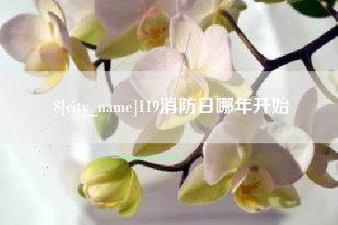 湘阴119消防日哪年开始