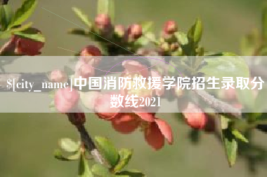 湘阴中国消防救援学院招生录取分数线2021