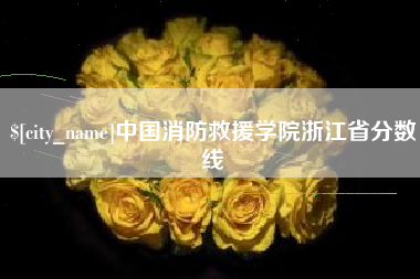 湘阴中国消防救援学院浙江省分数线