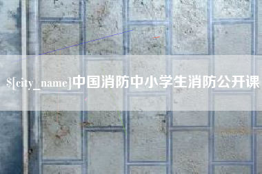 湘阴中国消防中小学生消防公开课