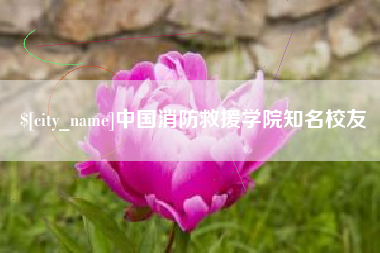 湘阴中国消防救援学院知名校友