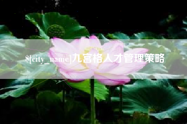 湘阴九宫格人才管理策略