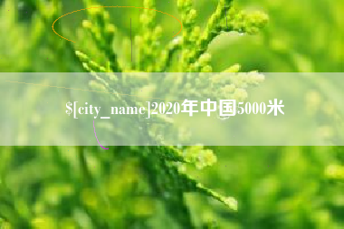 湘阴2020年中国5000米
