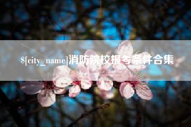 湘阴消防院校报考条件合集